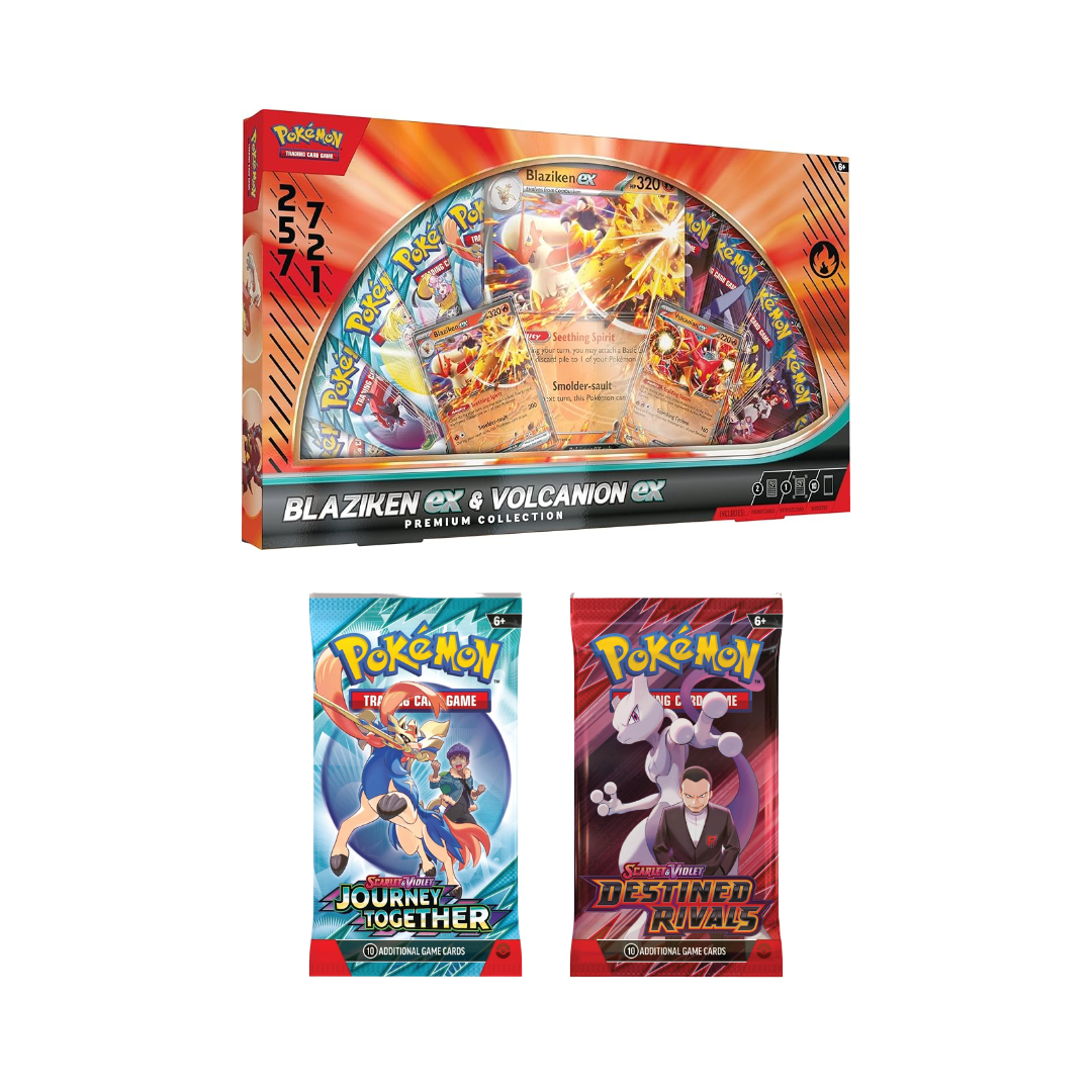 Pokemon TCG - Blaziken EX Volcanion EX - Special Collection Exclusive (25Q3) - Inglés