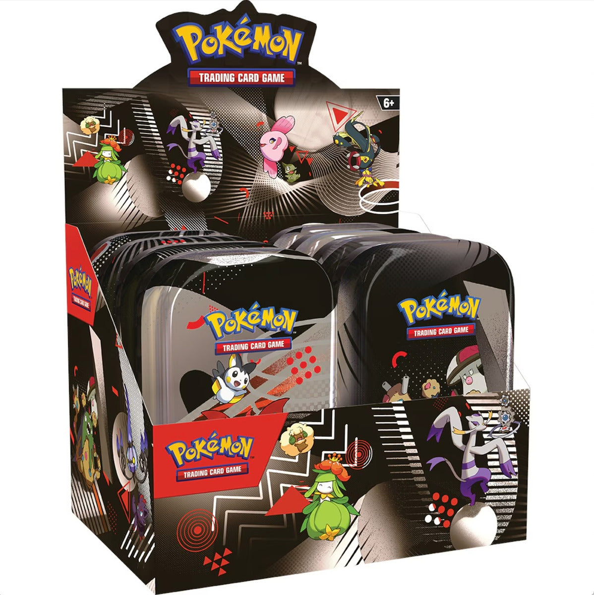 Pokemon Tcg: Mini Tin Case 8u Black Bolt White Flare Ingles