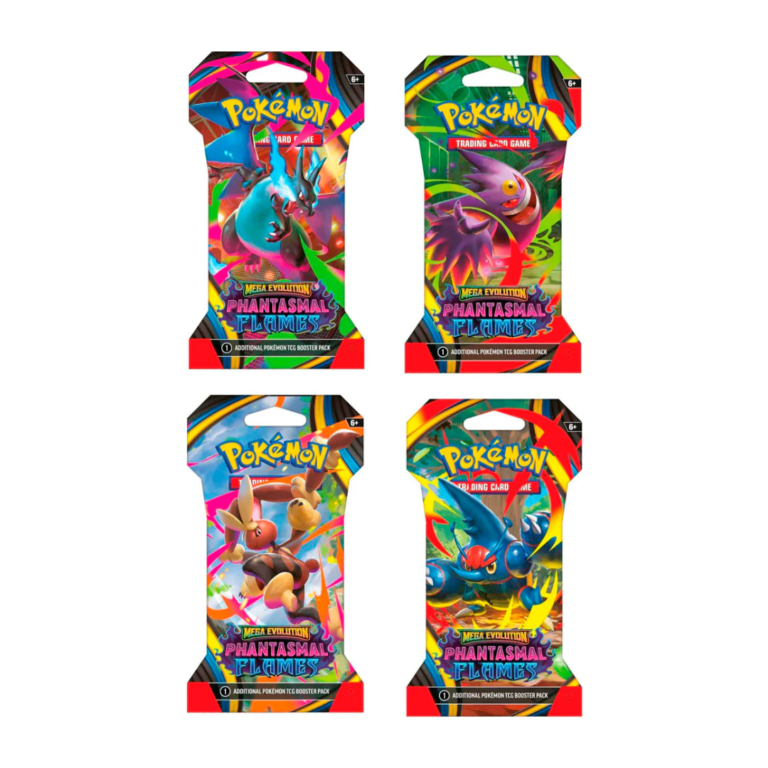 (VENTA ANTICIPADA) Pokémon TCG - Phantasmal Flames - Sleeved Booster -Español (LEER DESCRIPCION)