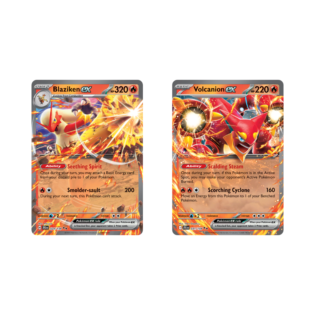 Pokemon TCG - Blaziken EX Volcanion EX - Special Collection Exclusive (25Q3) - Inglés