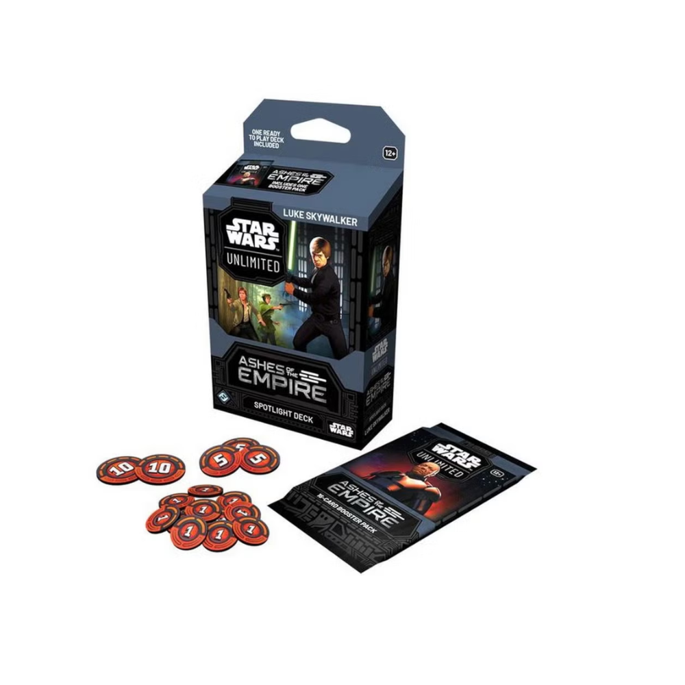 (APARTADO) Star Wars Unlimited - Ashes Of The Empire - Deck - Luke Skywalker - Inglés (LEER DESCRIPCIÓN)