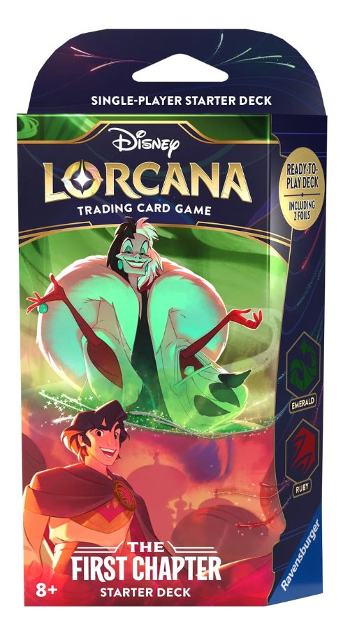 Lorcana Disney Tcg Starter Deck First Chapter Cruella Aladin The First Chapter Inglés