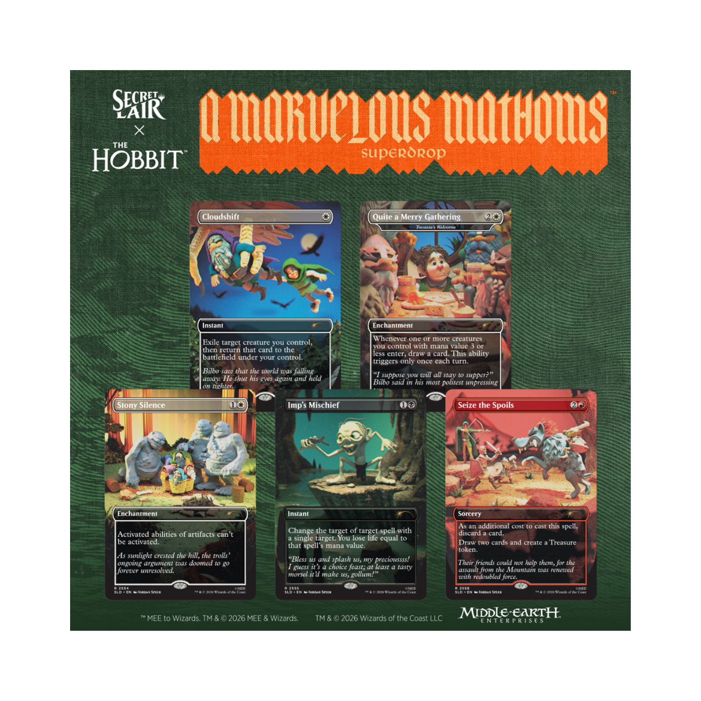 (PREVENTA) MTG Secret Lair - The Hobbit - Over the Edge of the Wild (LEER DESCRIPCIÓN)