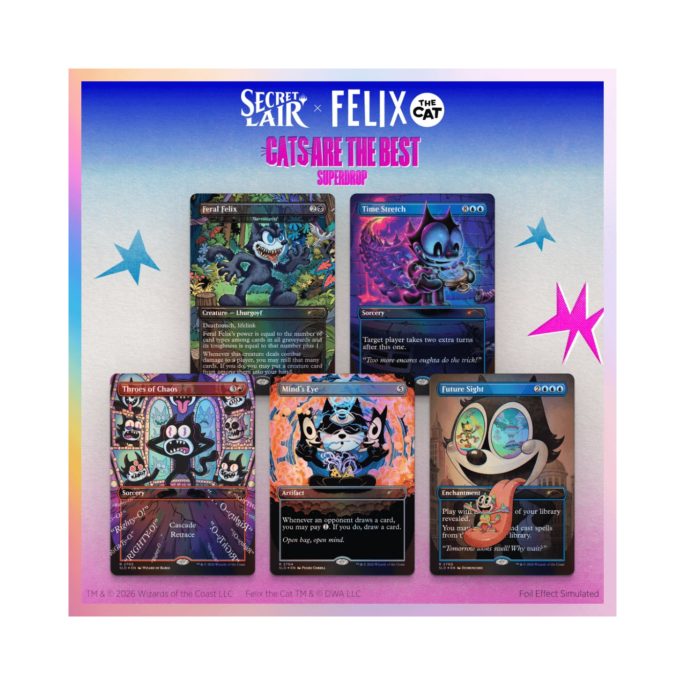 (PREVENTA) MTG Secret Lair - The Cats Are the Best - Magic Bag of Tricks - Foil