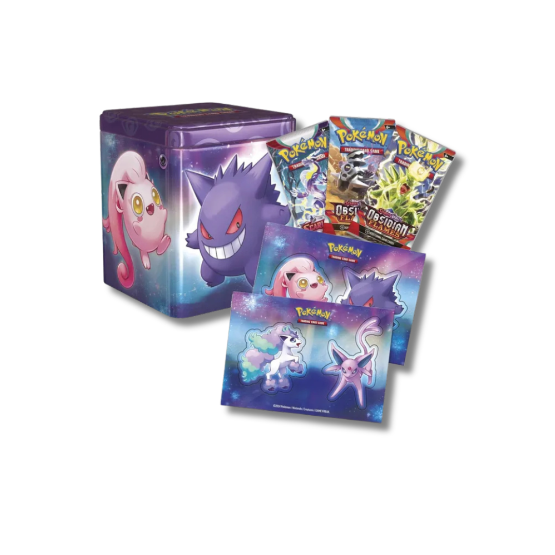 Pokemon TCG: Stacking Tin Q1 2024 Psiquico - Inglés
