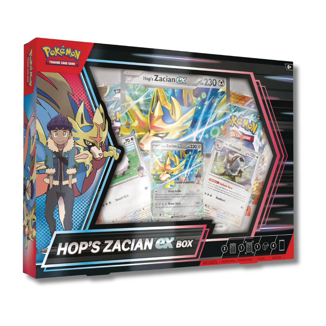 Pokemon TCG: Hop's Zacian Ex Box - Inglés