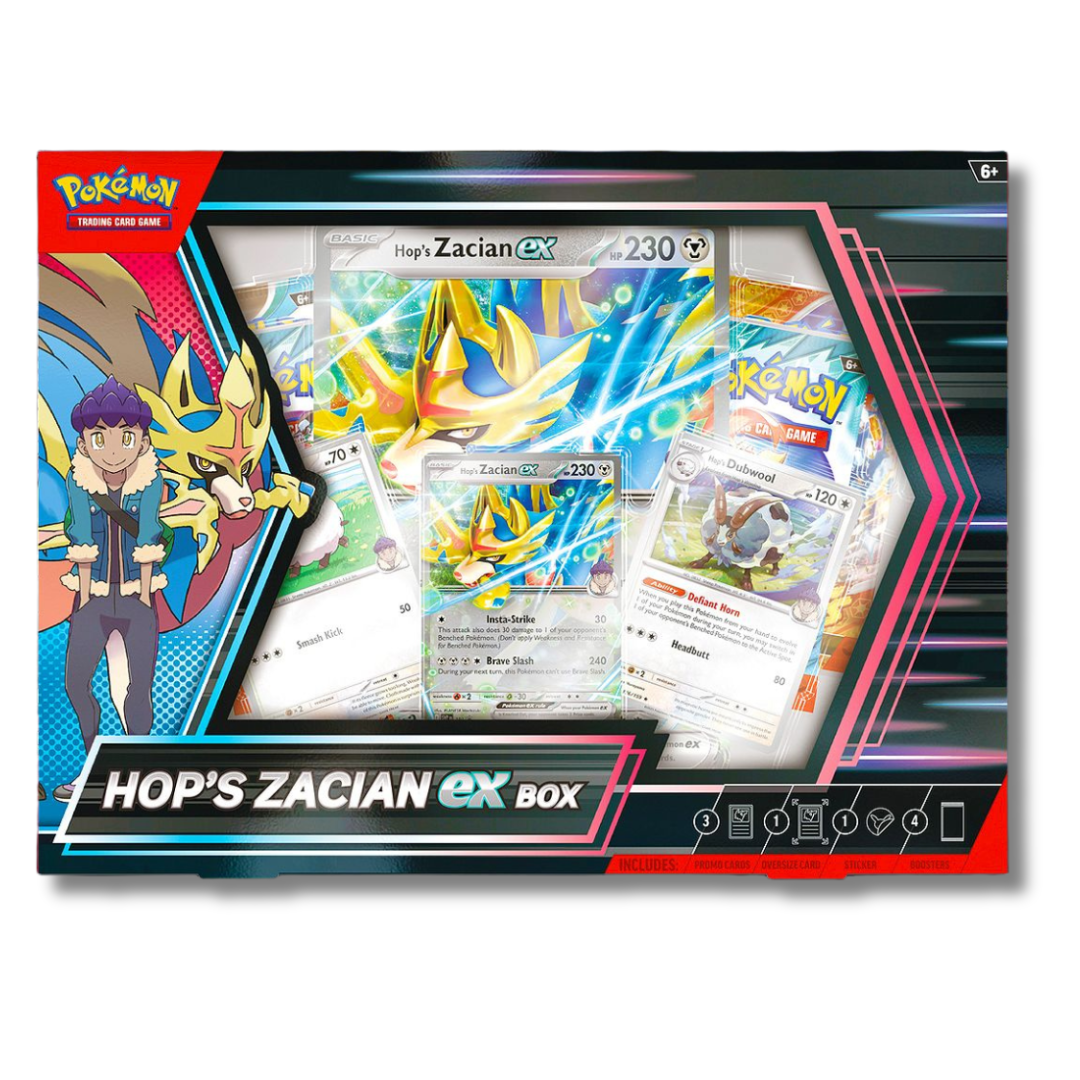 Pokemon TCG: Hop's Zacian Ex Box - Inglés
