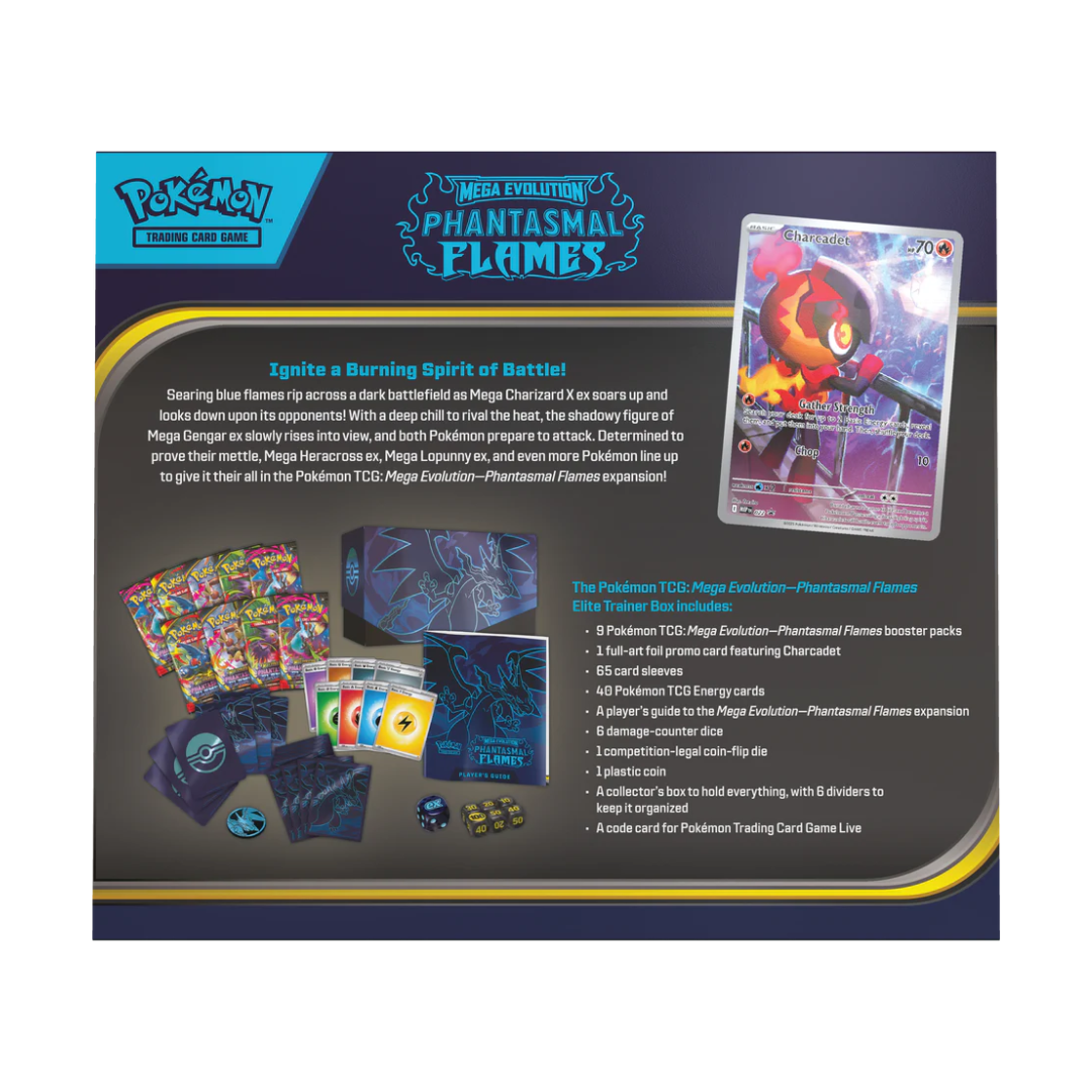 (PREVENTA) Pokémon TCG - Phantasmal Flames - Elite Trainer Box (APARTADO - LEER DESCRIPCION)