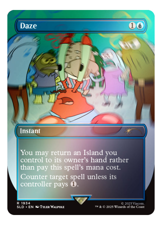 Mtg: Secret Lair - Bob Esponja - Internet Sensation [foil] - Inglés