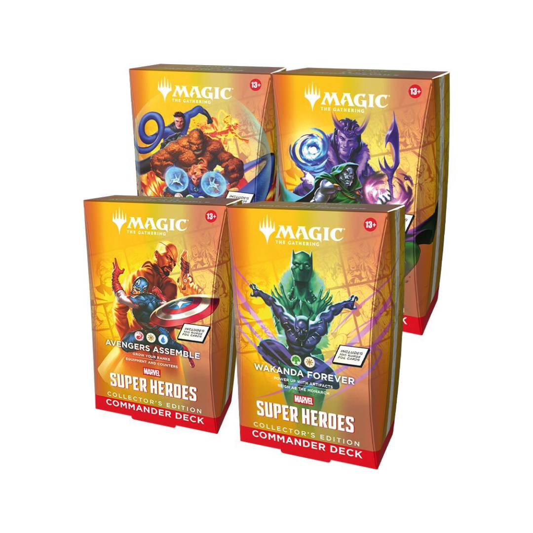 (APARTADO) Magic The Gathering: Marvel Super Heroes - Commander Deck Collector's Edition SET - Inglés (LEER DESCRIPCION)