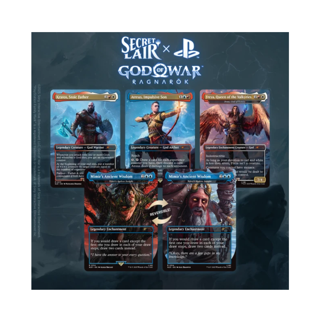 (VENTA ANTICIPADA) MTG Secret Lair - Playstation: God of War - Norse