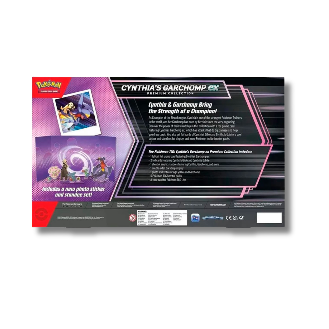 Pokemon TCG Cynthia's Garchomp Ex Premium Collection Ingles