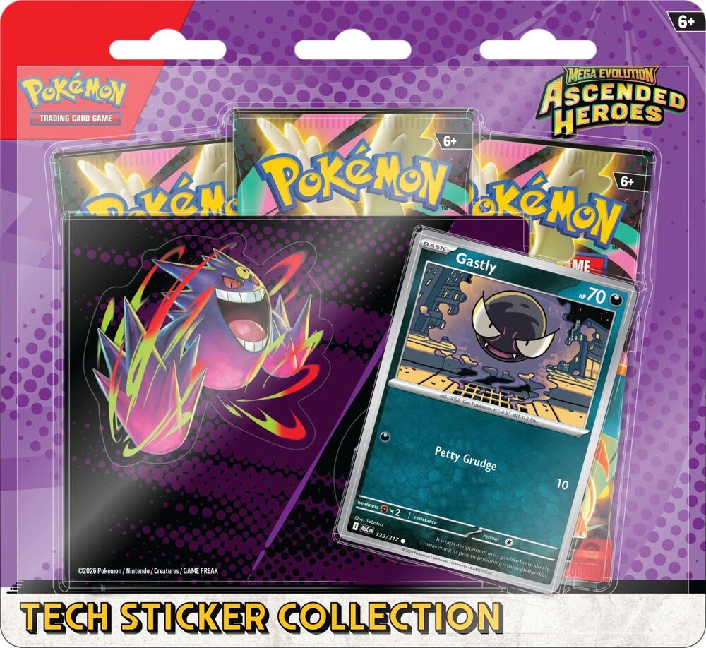 Pokémon TCG - Ascended Heroes [ASC] - Tech Sticker Collection - Gastly