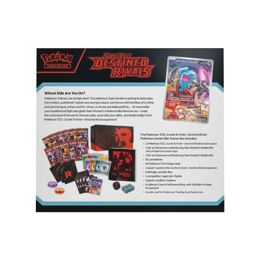 (PREVENTA) Pokémon TCG - Destined Rivals - Elite Trainer Box (LEER DES