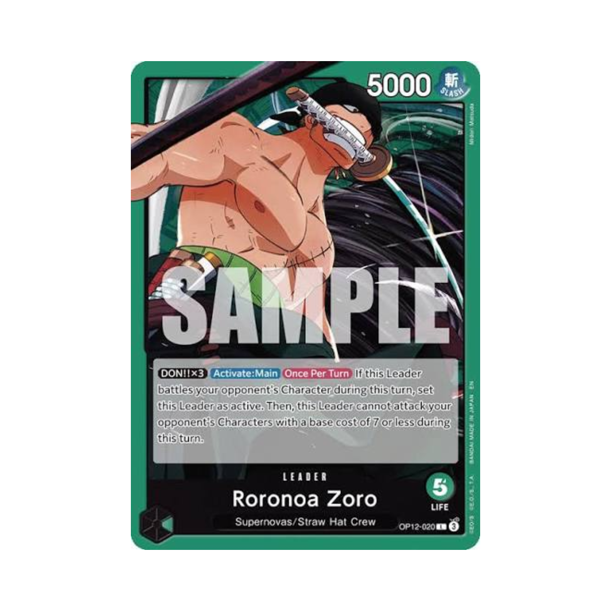 One Piece TCG - [ST-32] - Green Roronoa Zoro - Starter Deck - Inglés