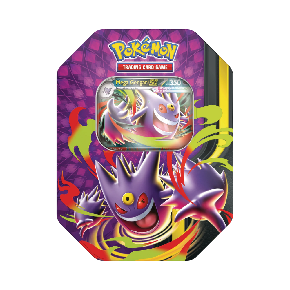 COMBO Pokémon TCG - Mega Moonlit - Mega Gengar & Clefable - Tin - Inglés