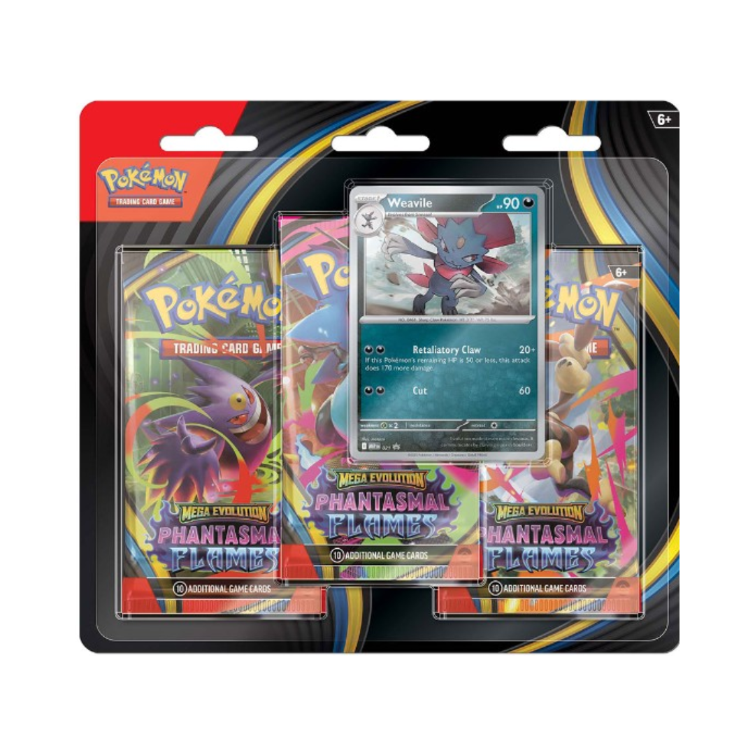 (VENTA ANTICIPADA) Pokémon TCG - Phantasmal Flames - 3 Booster Blister - Español (LEER DESCRIPCION)