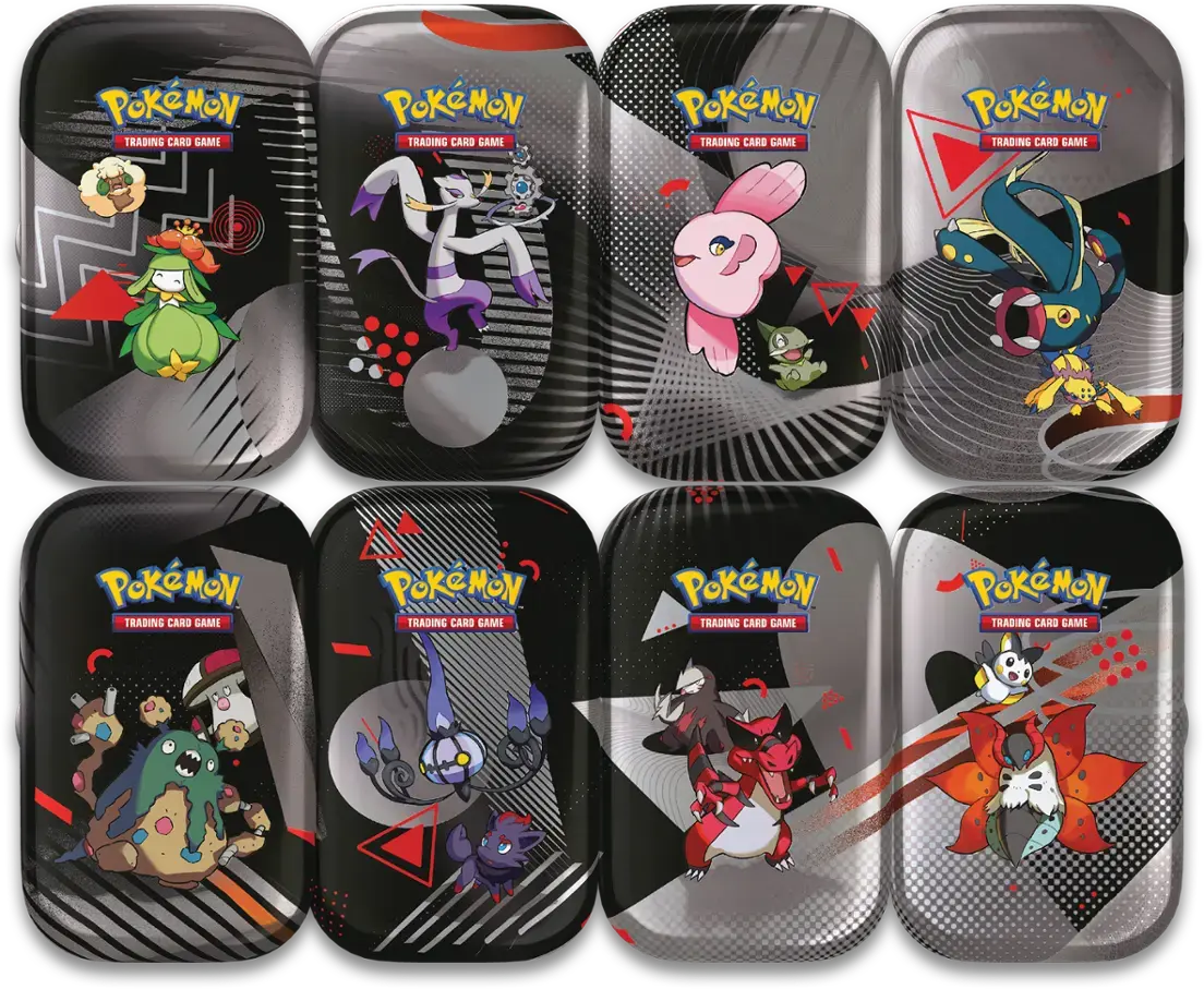 Pokémon TCG: Unova Black Bolt & White Flare - Mini tin Display Box