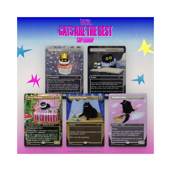 MTG Secret Lair - The Cats Are the Best - Purr Majesty
