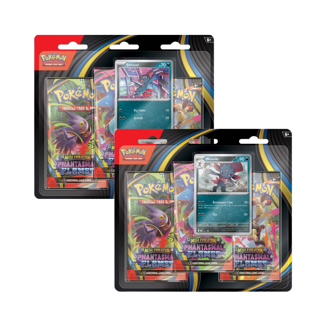 (VENTA ANTICIPADA) Pokémon TCG - Phantasmal Flames - 3 Booster Blister - Español (LEER DESCRIPCION)