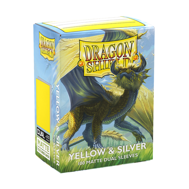Mica Standard Dual Matte - Dragon Shield - Yellow & Silver