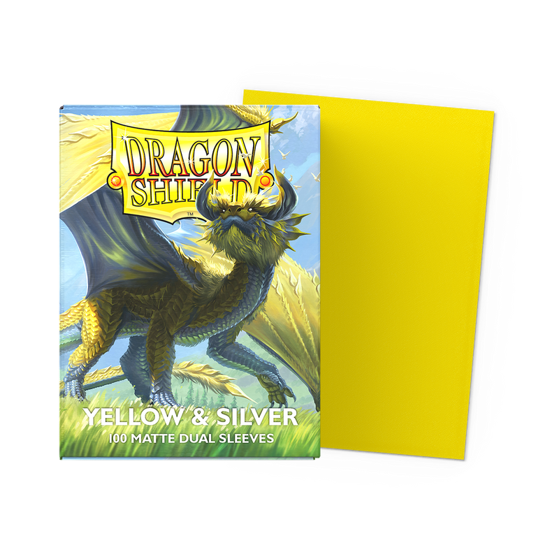 Mica Standard Dual Matte - Dragon Shield - Yellow & Silver