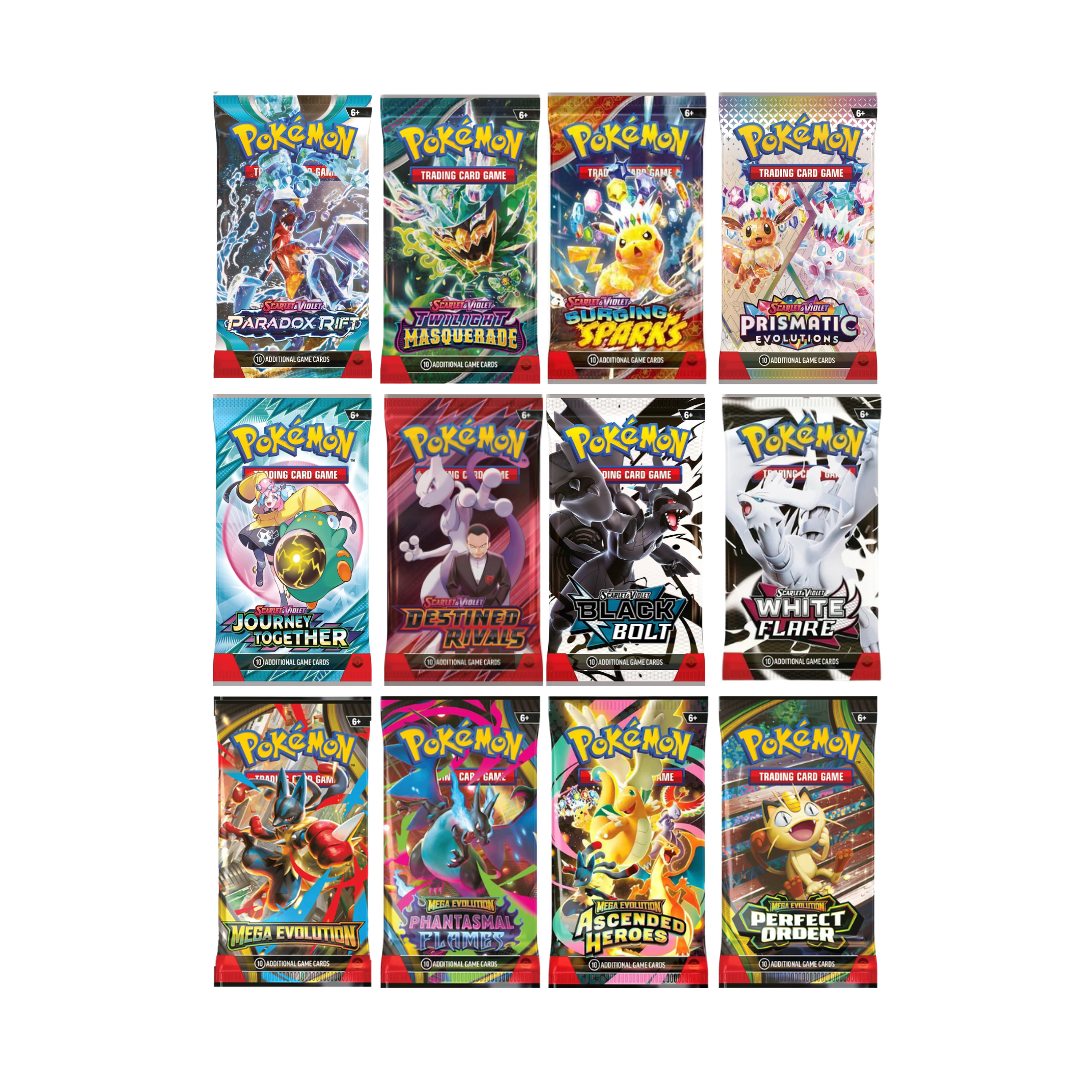 Premium Booster Combo - Pokemon TCG de 12 expansiones diferentes - 36 sobres - Inglés