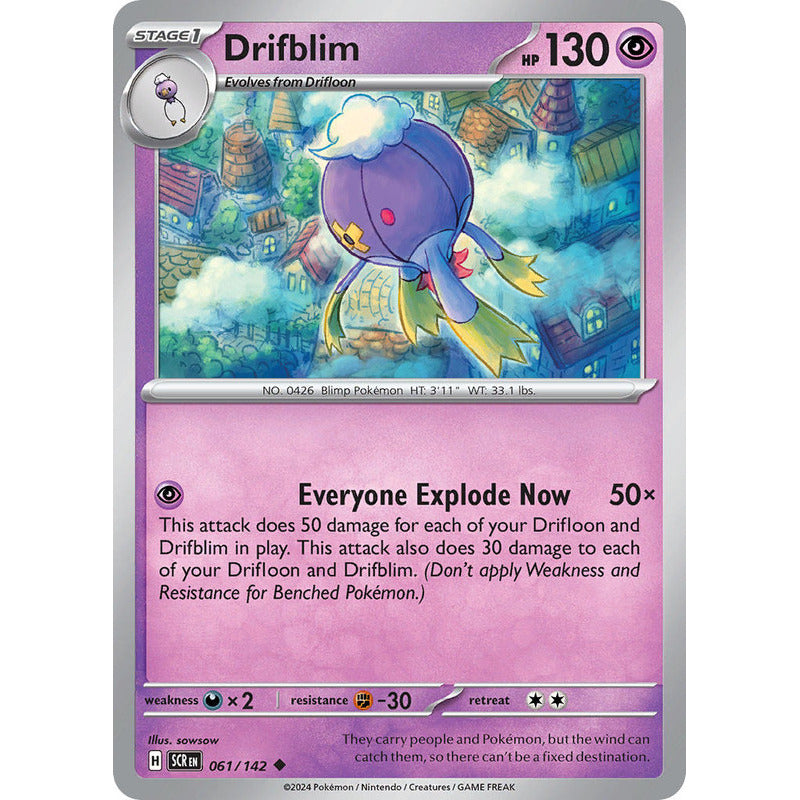 Pokémon Tcg: Stellar Crown - 061/142 - Drifblim