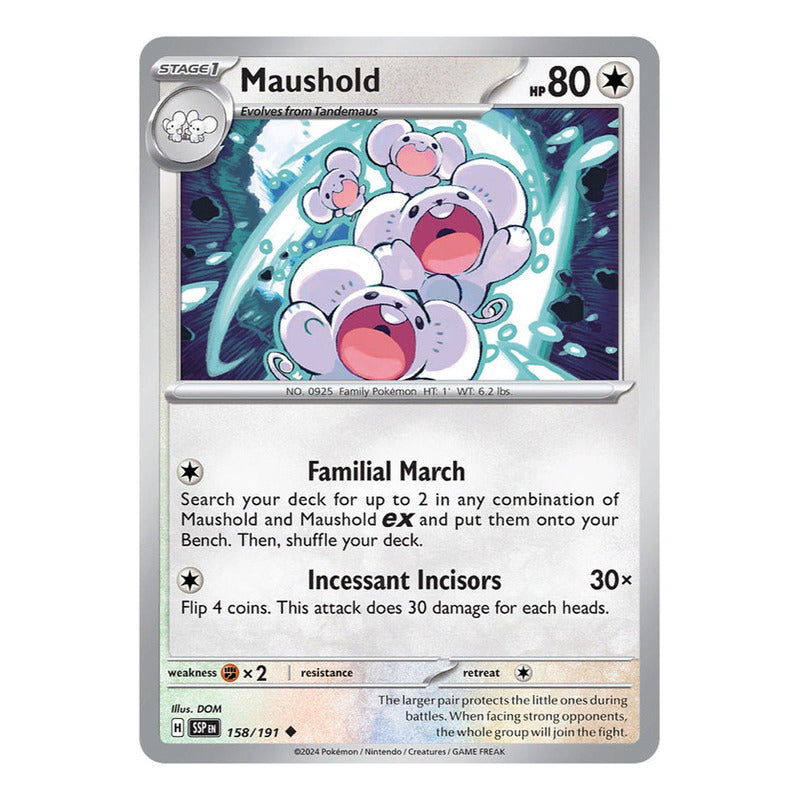 Pokémon Tcg: Surging Sparks - 158/191 - Maushold