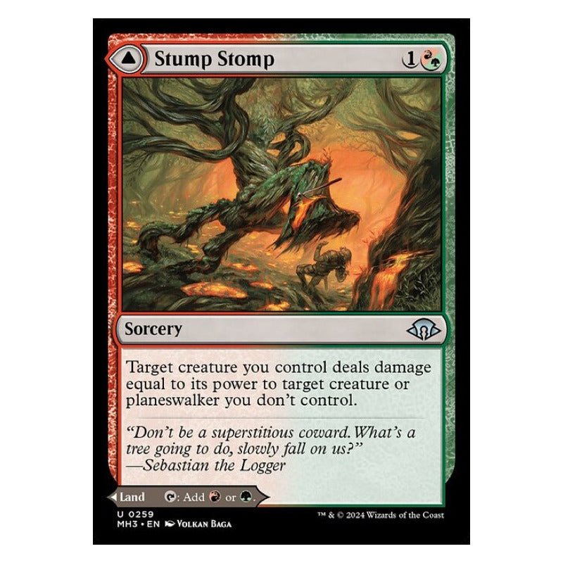 Mtg: Mh3 - 259 - Stump Stomp // Burnwillow Clearing [foil]