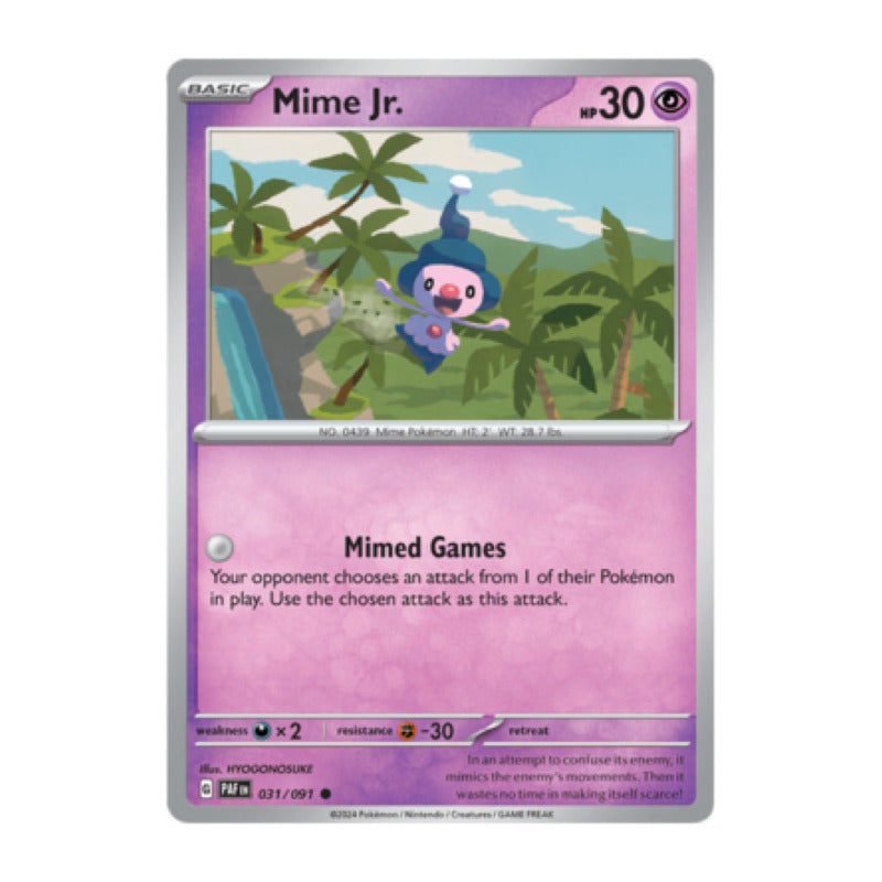 Paldean Fates - 031/091 - Mime Jr. (reverse)