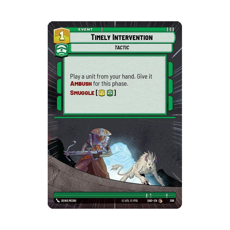 Star Wars Tcg: Sotg - 398 - Timely Intervention [hyperspace]