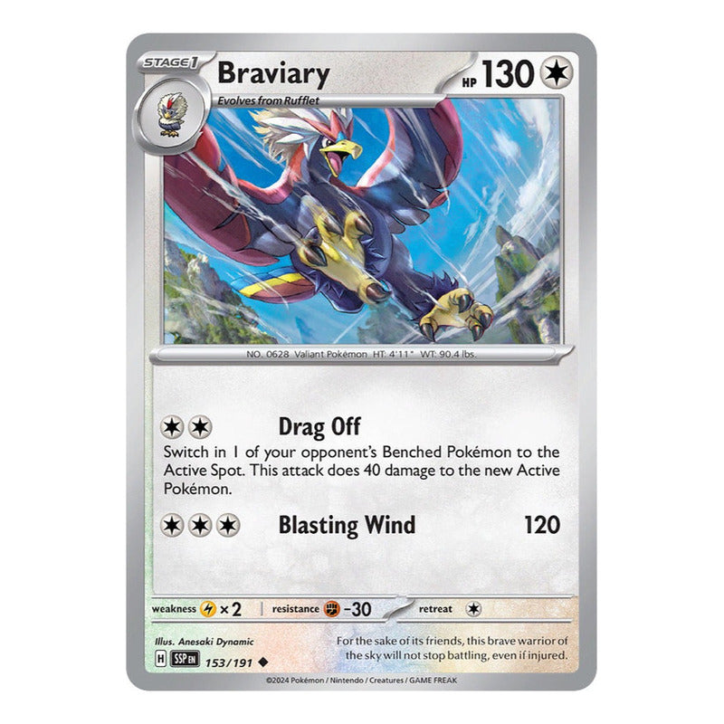 Pokémon Tcg: Surging Sparks - 153/191 - Braviary