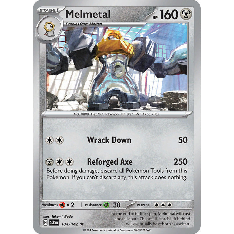 Pokémon Tcg: Stellar Crown - 104/142 - Melmetal (holo)