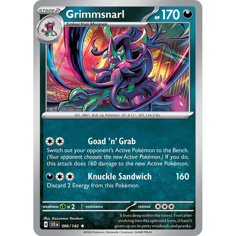 Pokémon Tcg: Stellar Crown - 096/142 - Grimmsnarl [reverse]