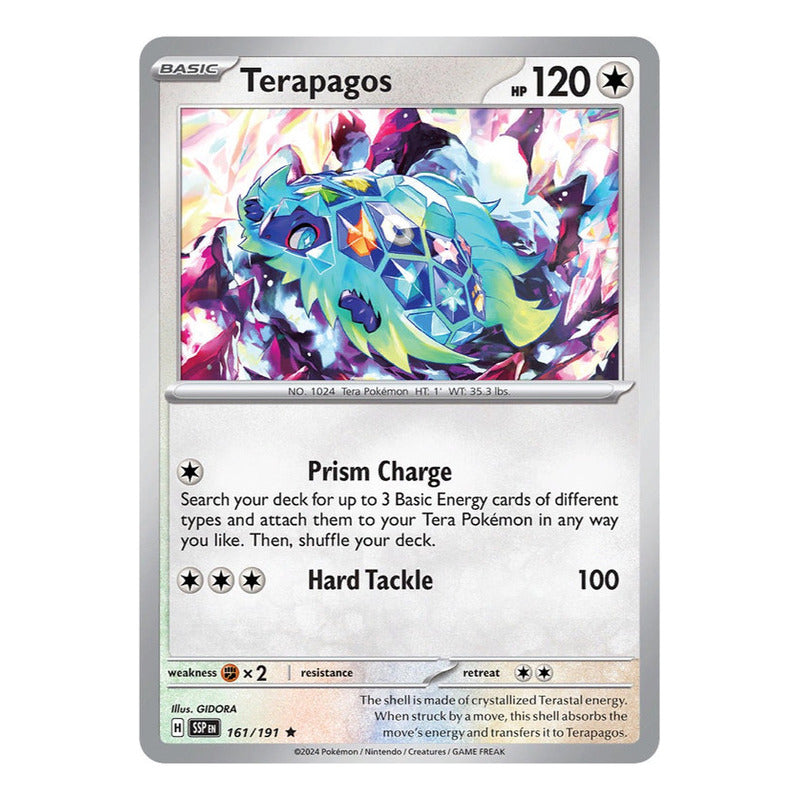 Pokémon Tcg: Surging Sparks - 161/191 - Terapagos [reverse]