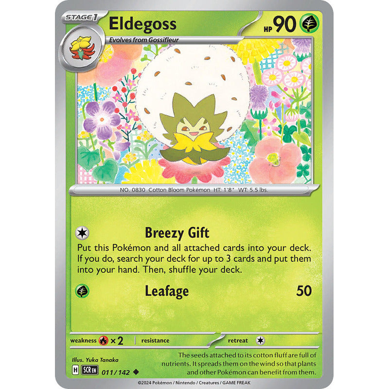 Pokémon Tcg: Stellar Crown - 011/142 - Eldegoss [reverse]