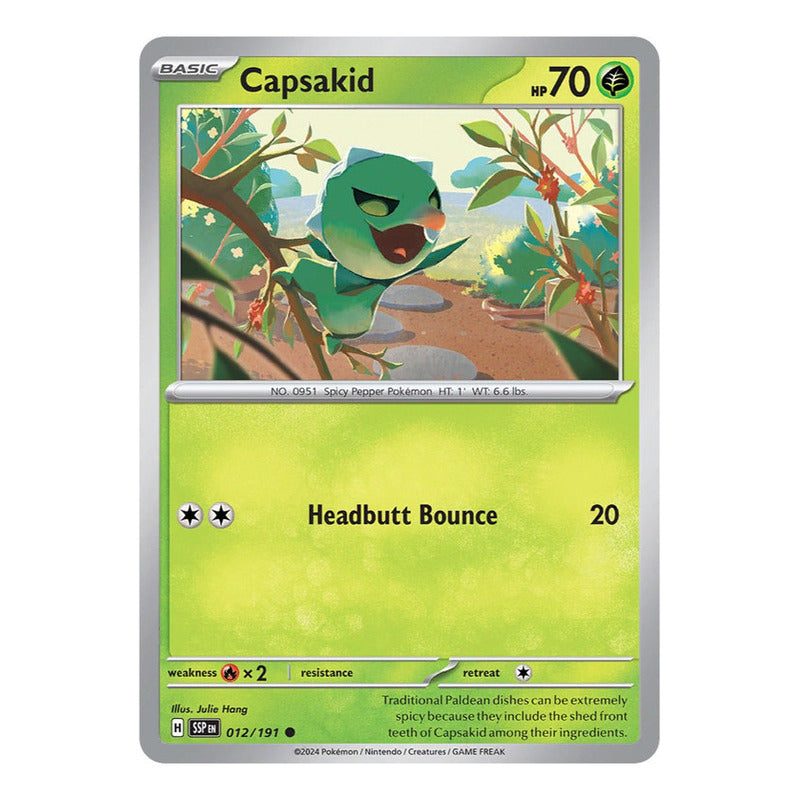 Pokémon Tcg: Surging Sparks - 012/191 - Capsakid [reverse]