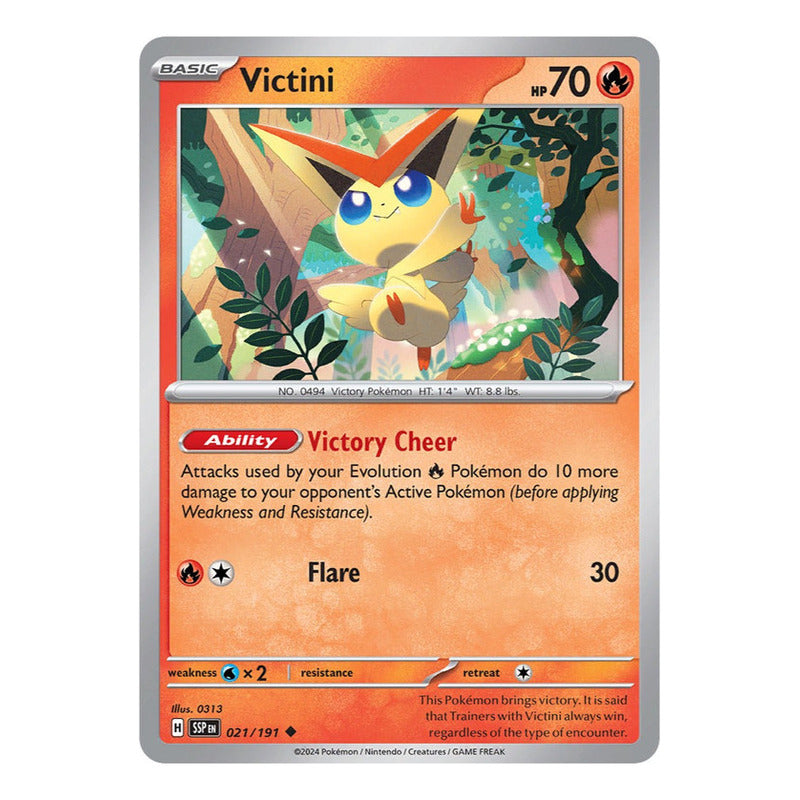 Pokémon Tcg: Surging Sparks - 021/191 - Victini [reverse]