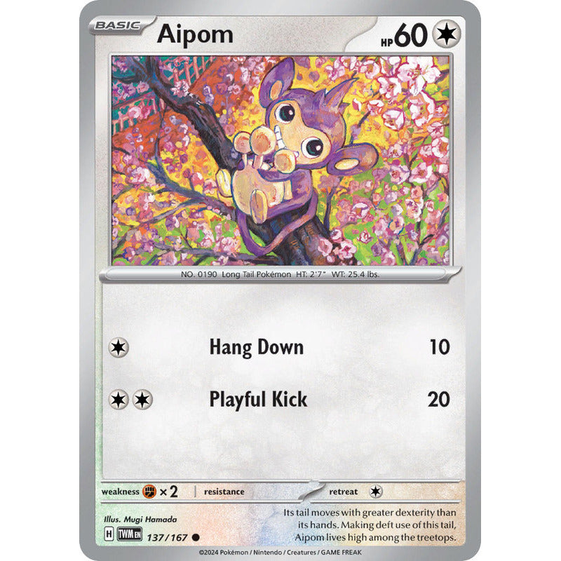 Pokémon Tcg: Twilight Masq - 137/167 - Aipom [reverse]