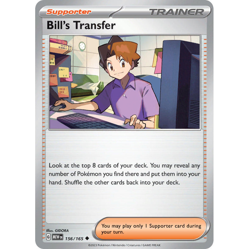 Pokémon Tcg: 151 - 156/165 - Bill's Transfer