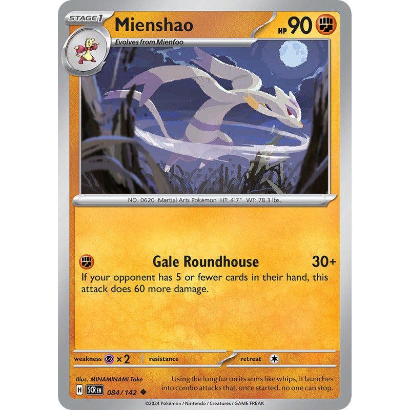 Pokémon Tcg: Stellar Crown - 084/142 - Mienshao [reverse]