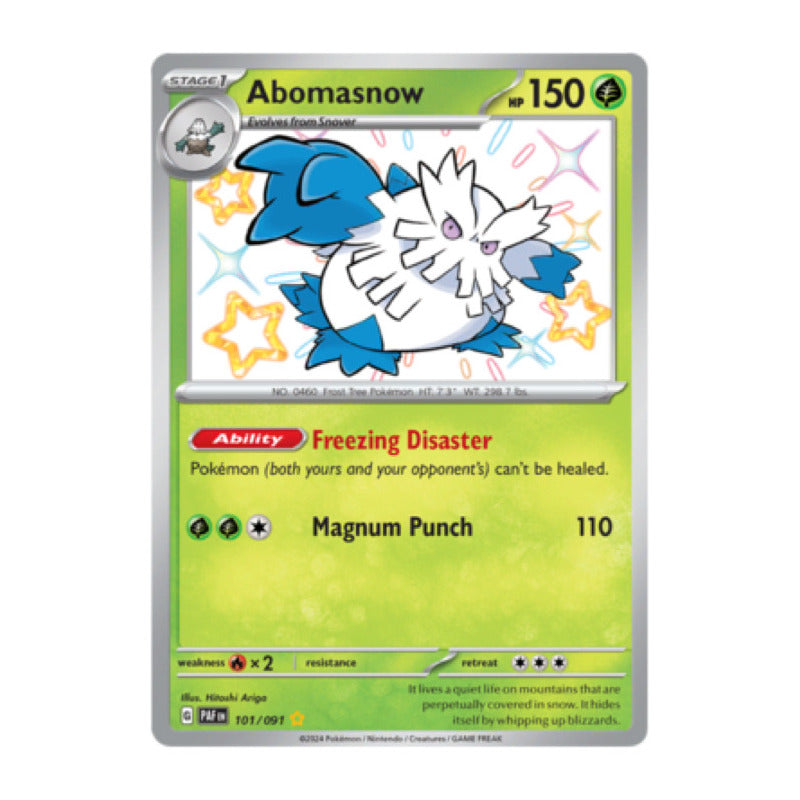 Paldean Fates - 101/091 - Abomasnow (shiny)