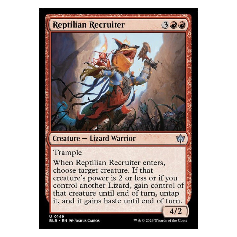 Mtg: Bloomburrow - 149 - Reptilian Recruiter [foil]