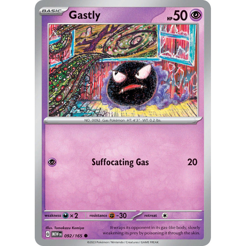 Pokémon Tcg: 151 - 092/165 - Gastly [reverse]