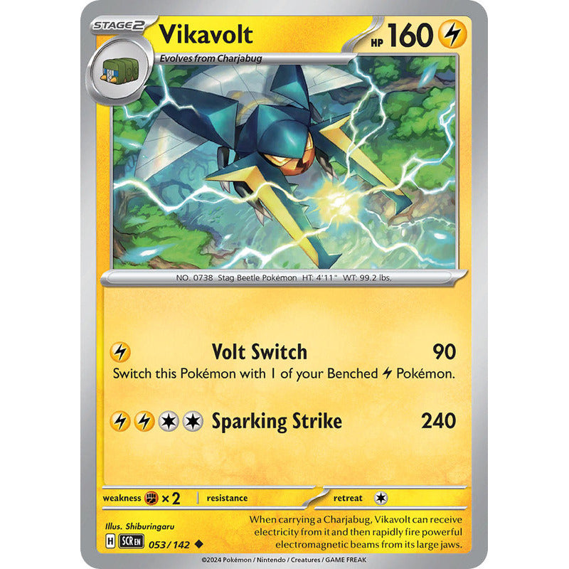 Pokémon Tcg: Stellar Crown - 053/142 - Vikavolt [reverse]