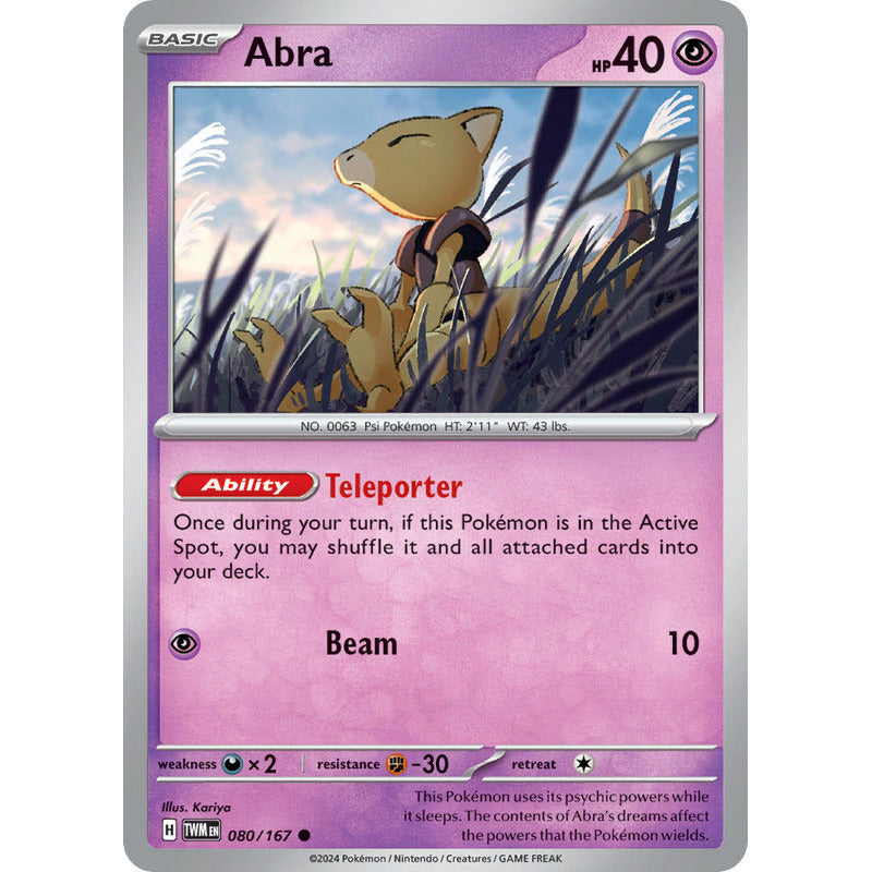 Pokémon Tcg: Twilight Masq - 080/167 - Abra [reverse]