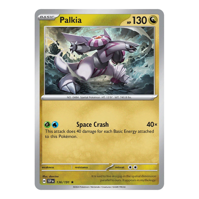 Pokémon Tcg: Surging Sparks - 136/191 - Palkia (holo)