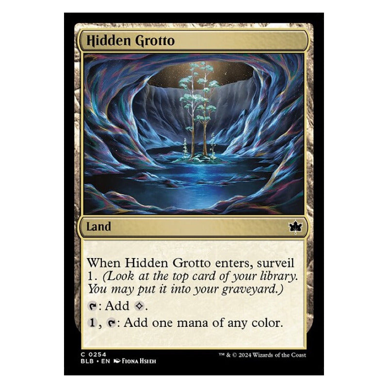 Mtg: Bloomburrow - 254 - Hidden Grotto [foil]