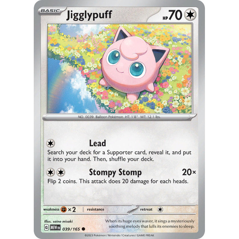 Pokémon Tcg: 151 - 039/165 - Jigglypuff [reverse]